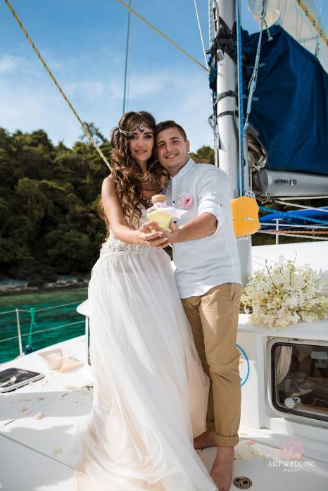 фотография: чудесная церемония свадьбы на острове Пхукет