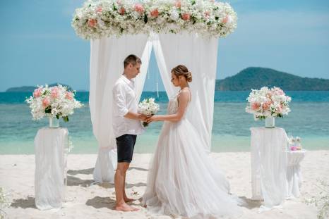 фотография: красивая церемония свадьбы в Таиланде