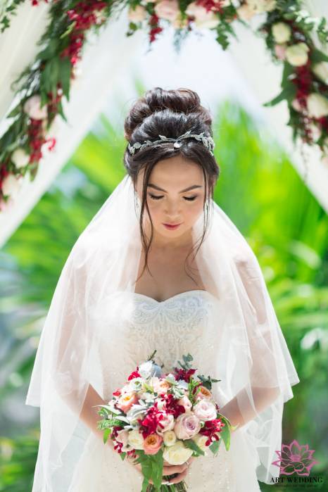 иллюстрация: волшебная церемония свадьбы в Таиланде