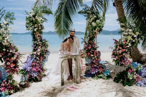 иллюстрация: официальная церемония свадьбы в Королевстве Таиланд