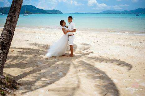 иллюстрация: красивая свадьба на острове Пхукет