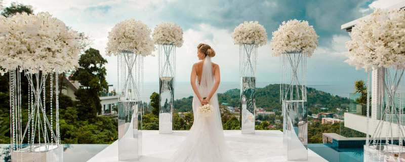 иллюстрация: волшебная церемония свадьбы в Королевстве Таиланд